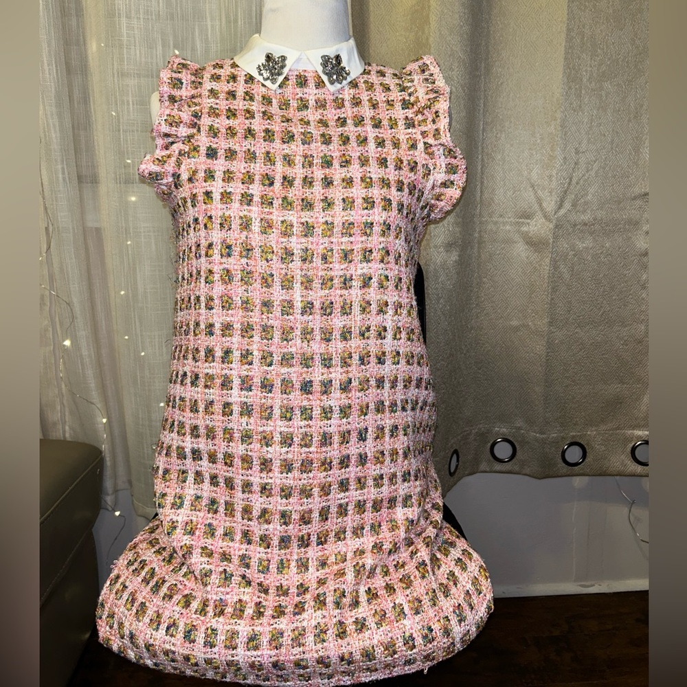 Forever 21 Rhinestone Collar Knitted dress